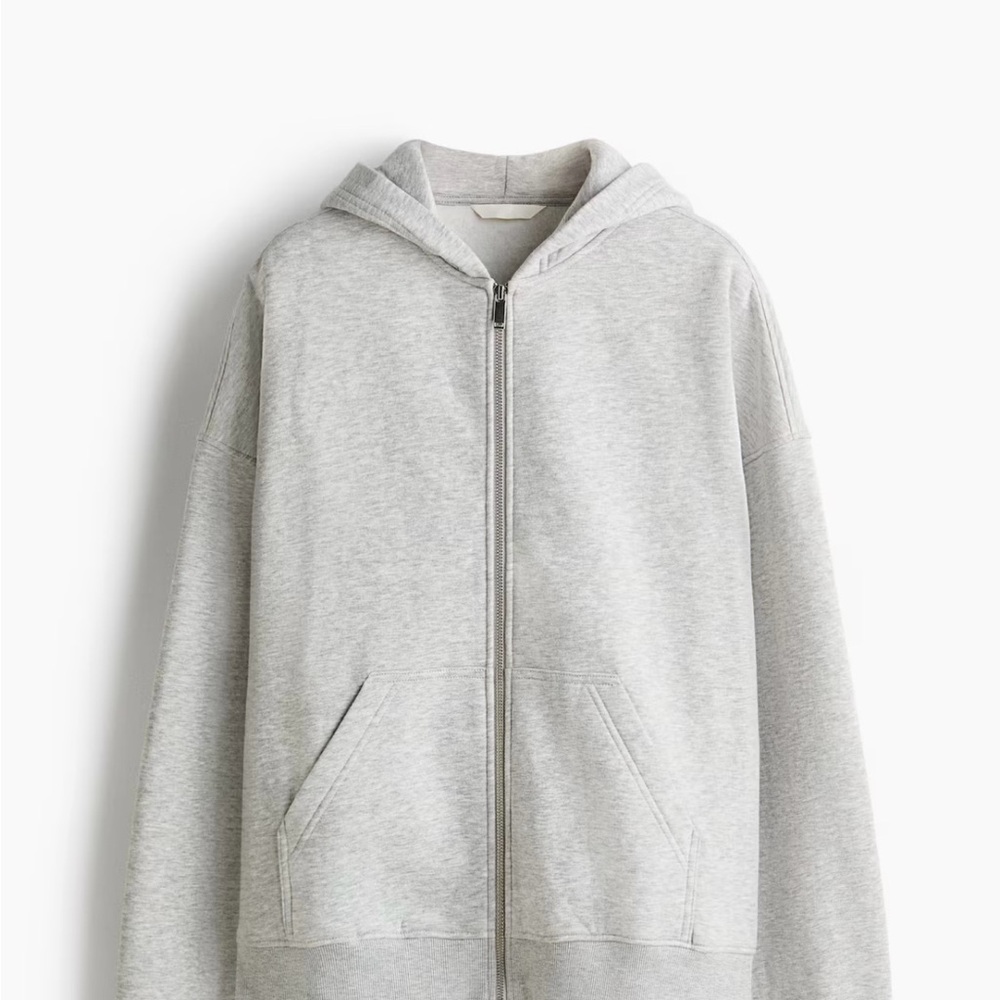 H&M Gray Zip-Up Hoodie